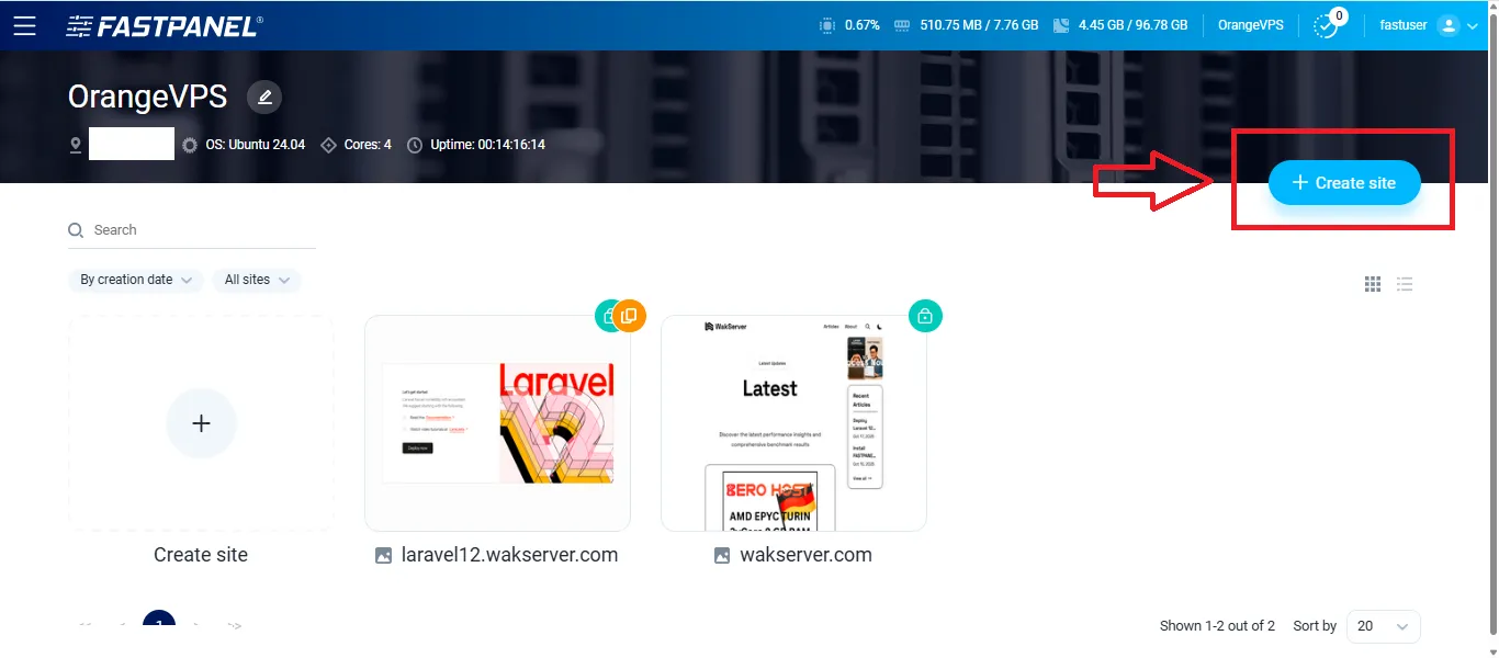 Create Site
