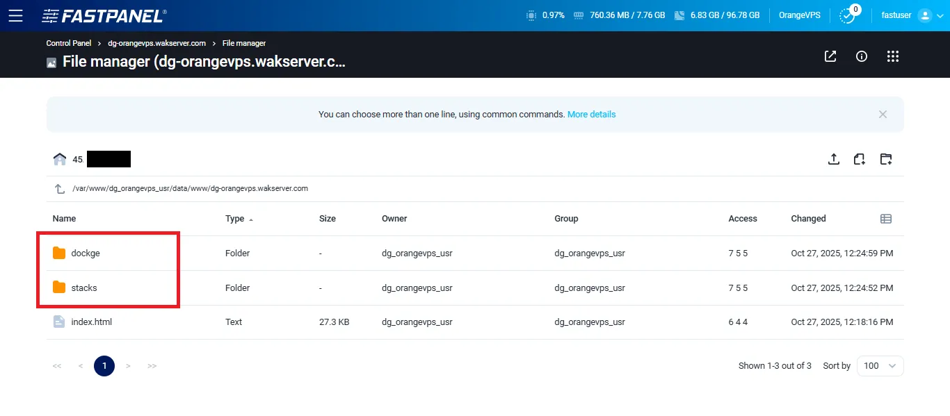 Create Stacks and Dockge Folder