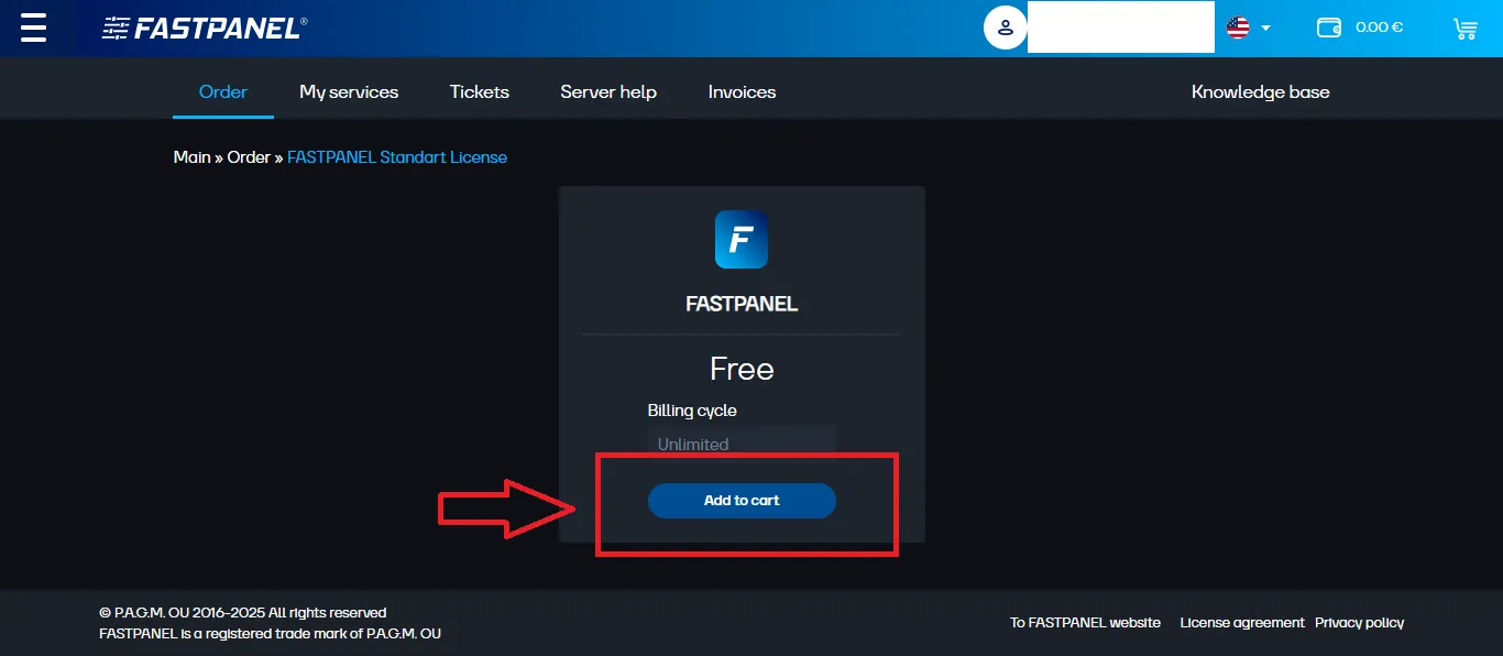 FASTPANEL BILLING