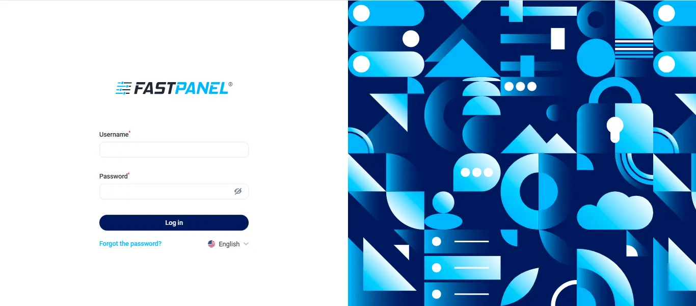 FASTPANEL Login Screen