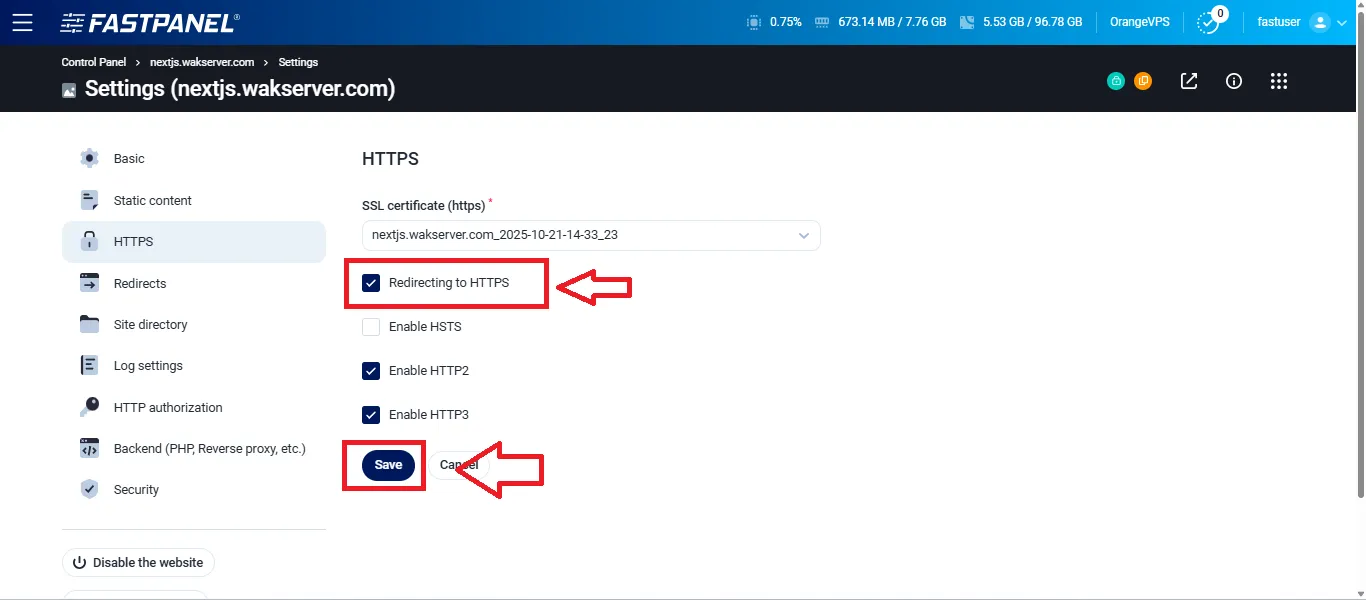 Set HTTPS