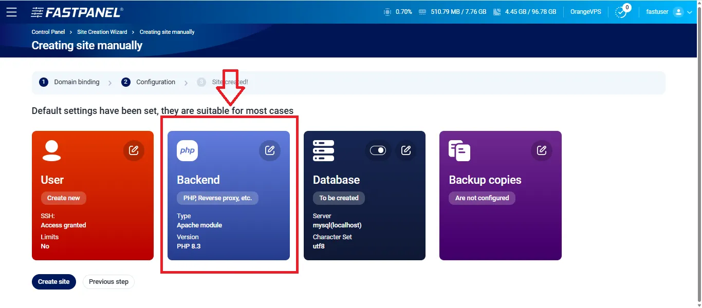 Setup Backend