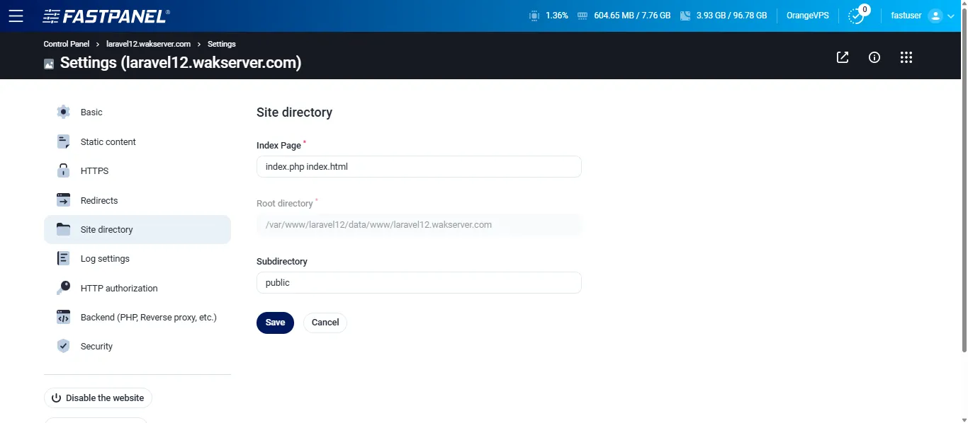 Site Directory